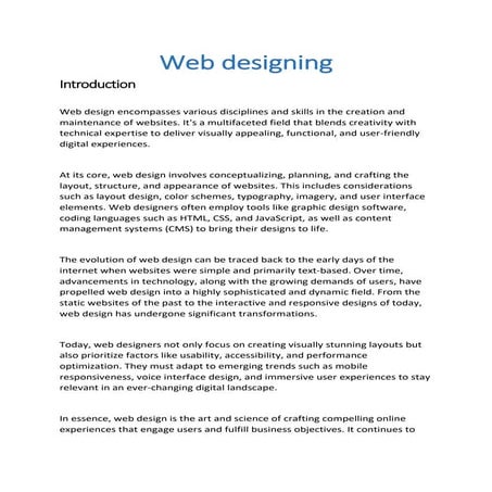 web designing course in Chandigarh, mohali