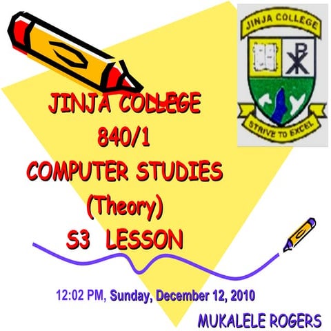 Web designing and publishing computer studies theory lesson