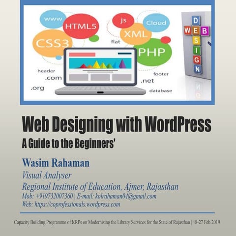 Web Designing with WordPress: A Guide to the Beginners'