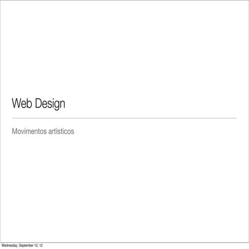 Web Design > Movimentos artisticos