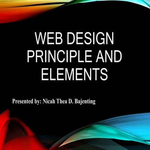 Empowerment Technology - Basic Web Design Principles and Elements