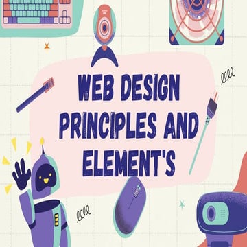Web Design Principles and Elements in ICTPT