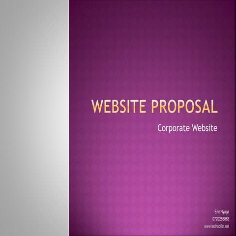 Web design propasal