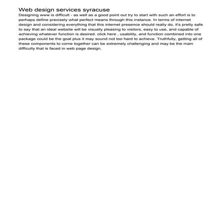 Web design services syracuse 