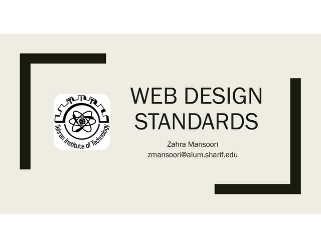Web design standards 