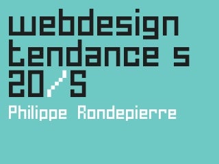Tendances Web Design 2015