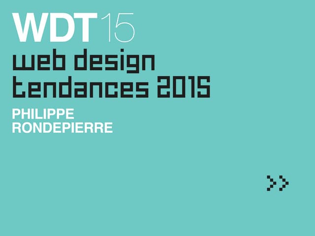 Tendances Web Design 2015