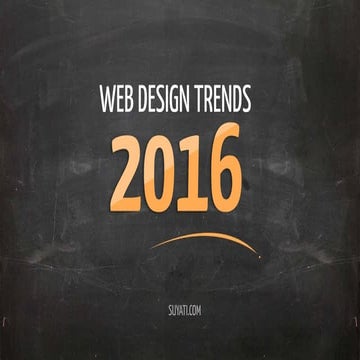 Web Design Trends for 2016