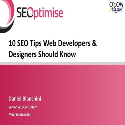 SEO Tips for Website Developers & Designers