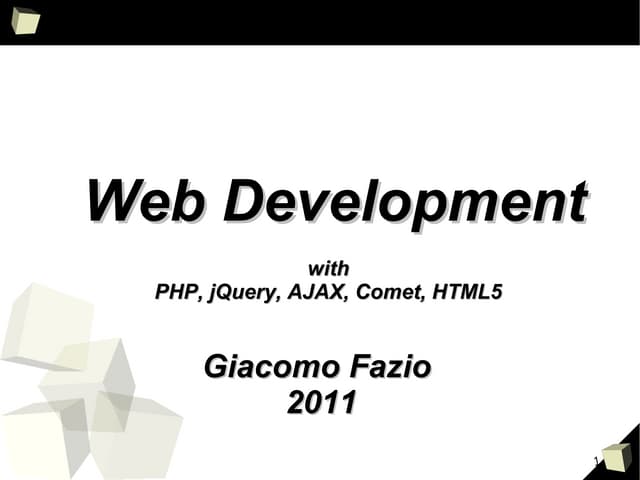 Webdevelopment