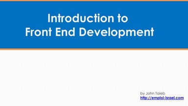 Front End Development | Introduction