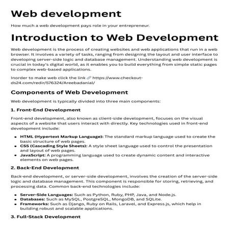 Web development for an SEO and people which help you to built it for you