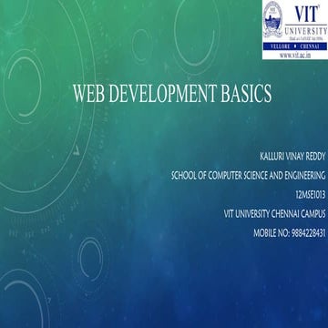 Web development basics | PPTX