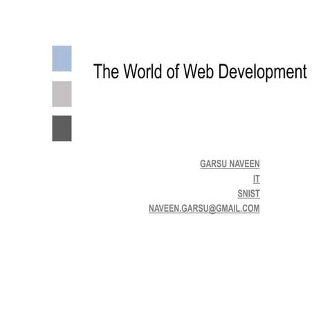 Webdevelopment by naveen