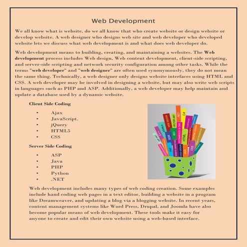 Web development