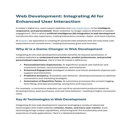 Web Development Integrating AI for Enhanced User Interaction.pdf