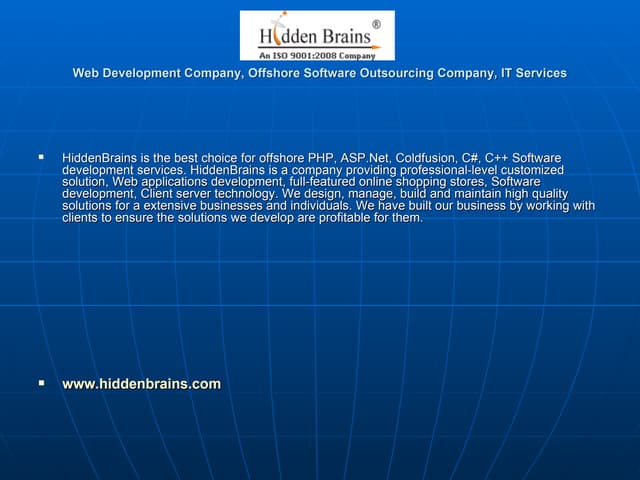 Web Development Ppt