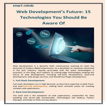 Web Development’s Future: 15 Technologies You Should Be Aware Of