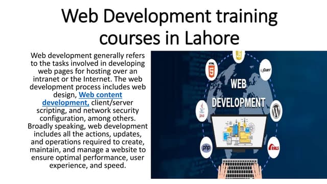 Web Development training courses in Lahore.pptx