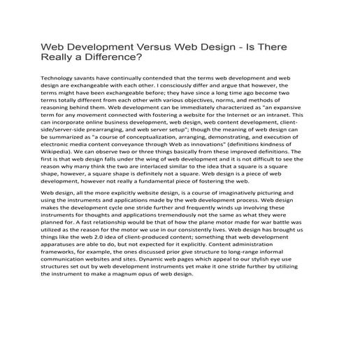 Web Development Versus Web Design.docx
