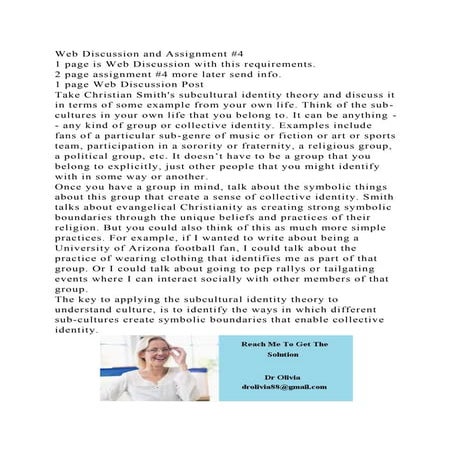 Web Discussion and Assignment #41 page is Web Discussion with this.docx