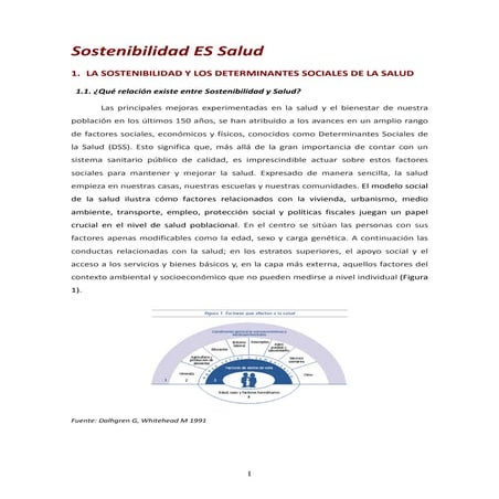 Sostenibilidad es salud