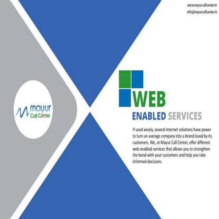 Web enabled services in noida
