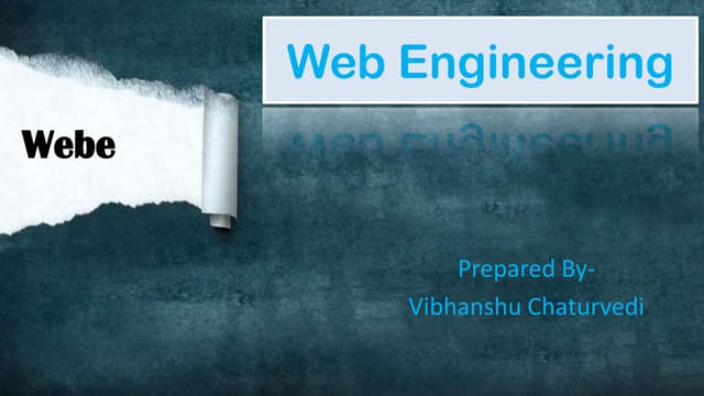 Web engineering (2)