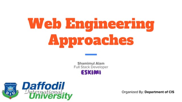 Web engineering approaches