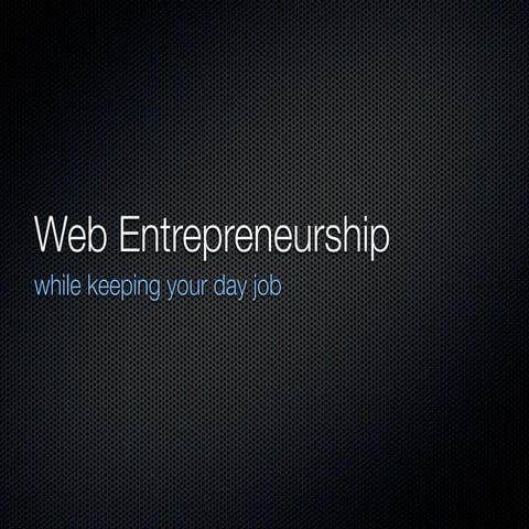 Web Entrepreneurship