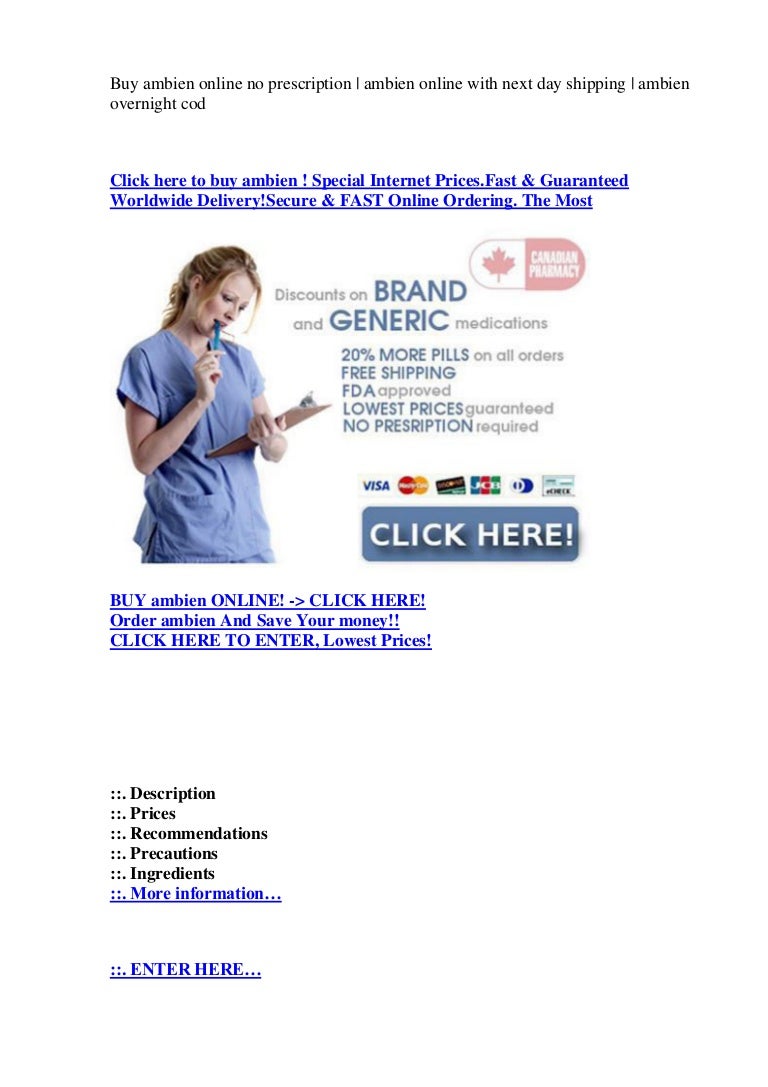 Order ambien online no prescription