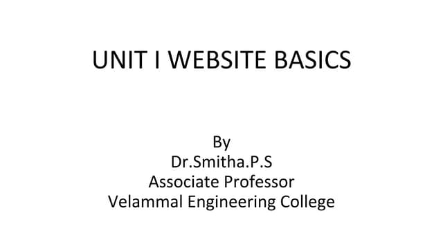 Web essentials clients, servers and communication – the internet – basic inte...