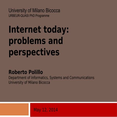 The Web: evolution and perspective