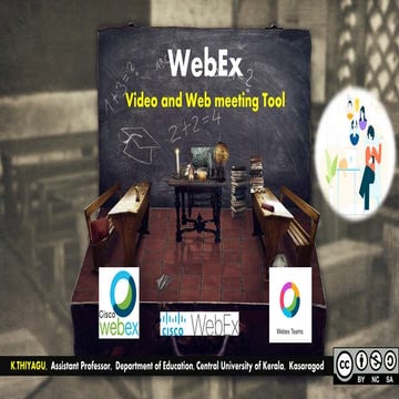 WebEx - Web meeting Tool - Thiyagu