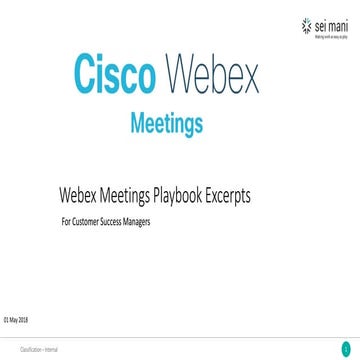 Webex Meetings Playbook Excerpts