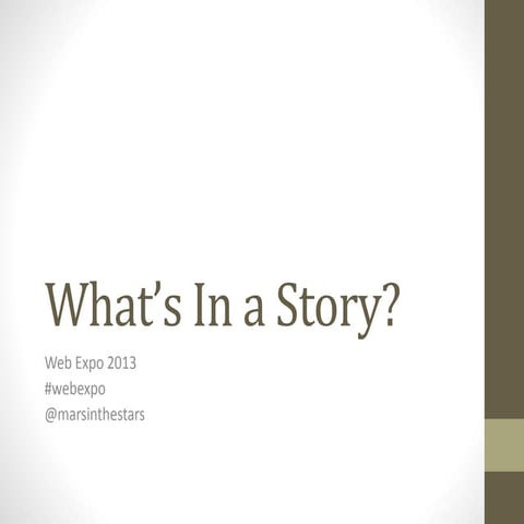 Marli Mesibov - What's in a Story?