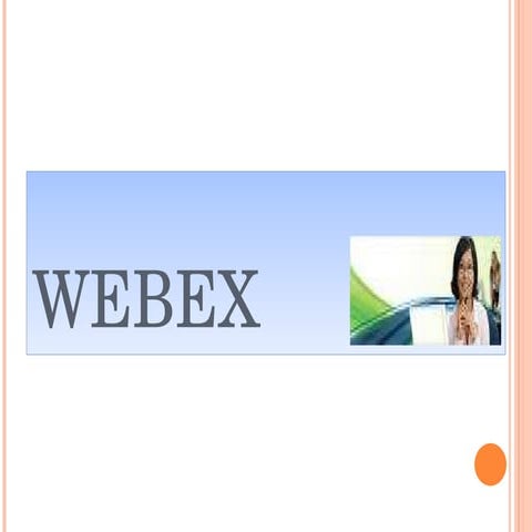 Web ex presentation