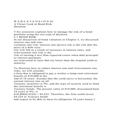 W E B E X T E N S I O N 5CA Closer Look at Bond RiskDurat.docx