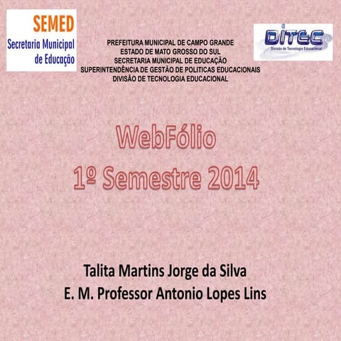 Web fólio Sala de Informática 2014 1ºSemestre