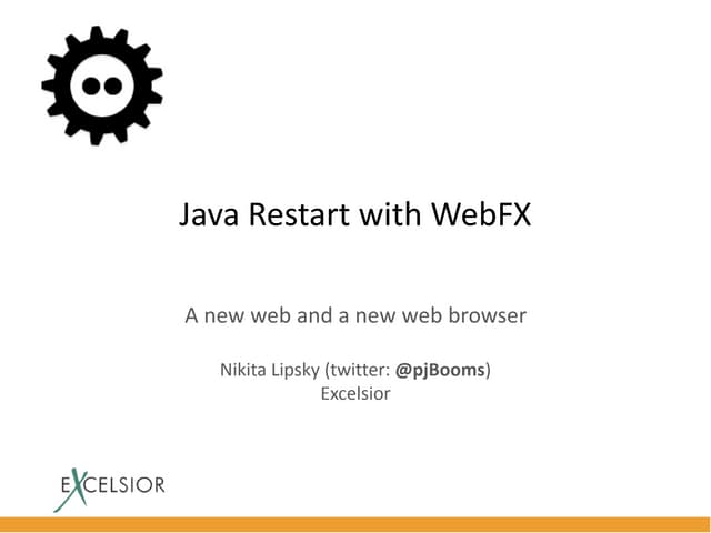 Java Restart with WebFX 