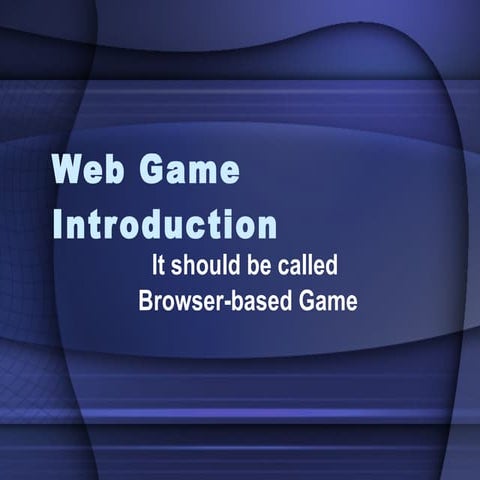 Web Game Introduction
