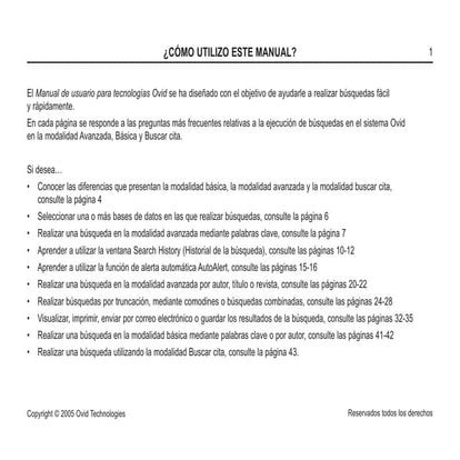 Manual del usuario de OVID