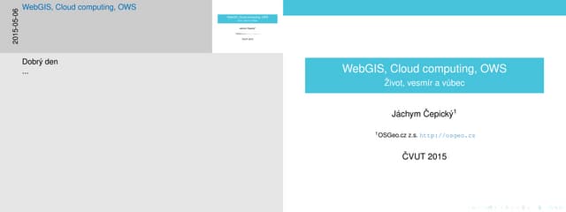 Webgis, Cloud computing, OGC OWS
