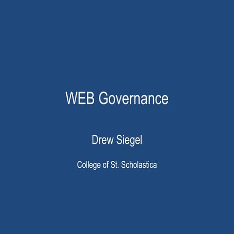 Web governance final