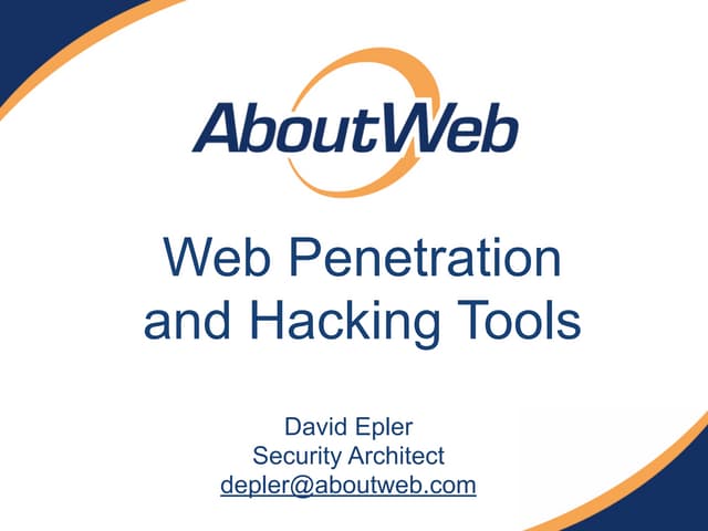 Web hackingtools cf-summit2014