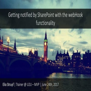 Getting notified by SharePoint with the webhook functionality