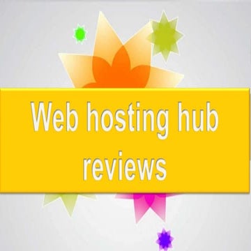 Web hosting hub reviews