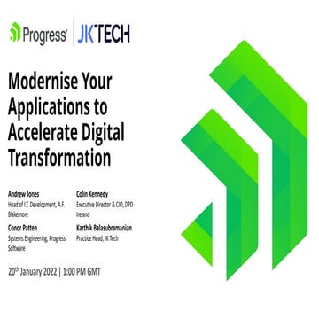 Modernise Your Applications to Accelerate Digital Transformation | Webinar