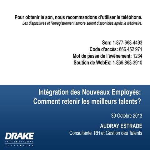 Intégration des Nouveaux Employés