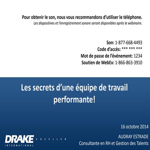 Les secrets dune équipe de travail performante
